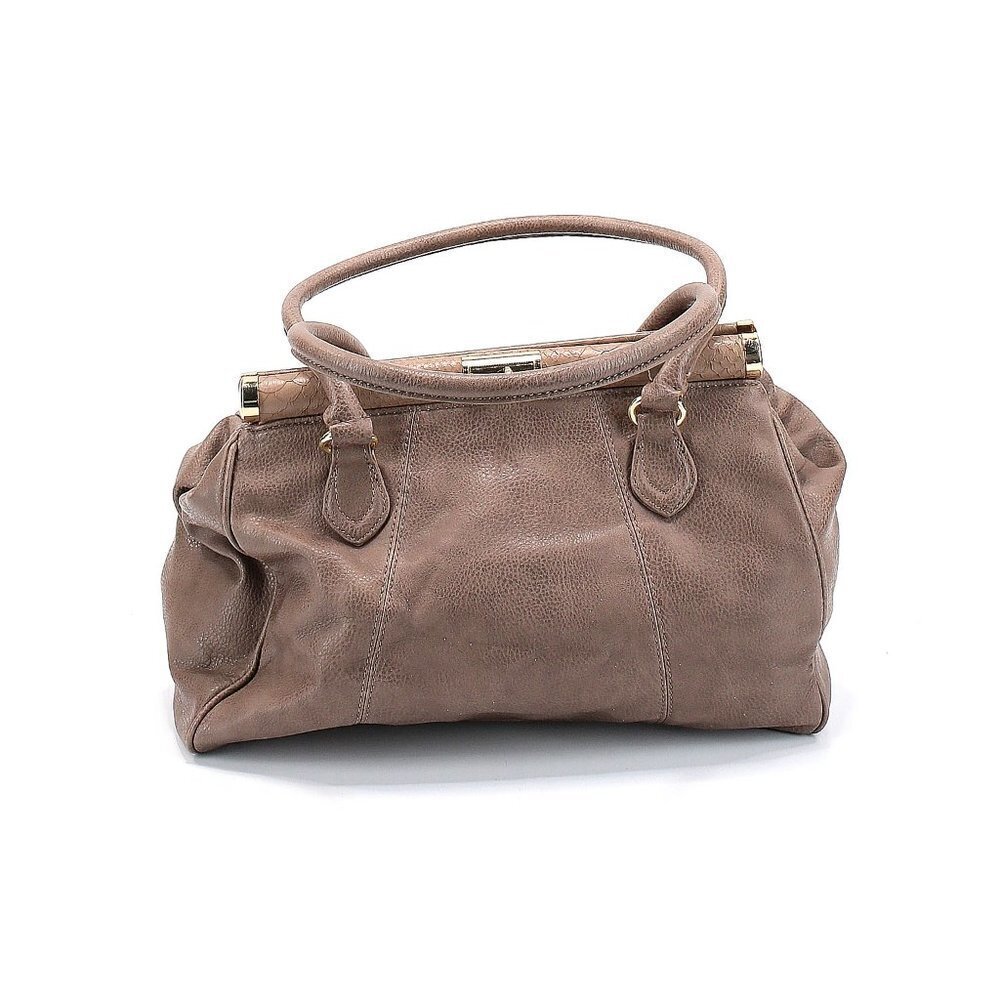 Carlos Santana‎ Solid Tan Large Handbag with Gold Toggle